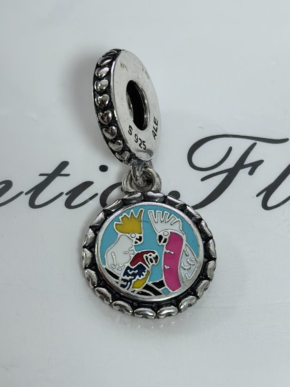 Pandora Birds of Australia Hanging Charm, S925 Silver Jewelry Bracelets
